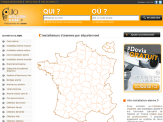 installation alarme