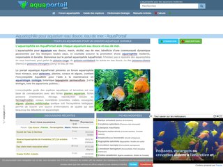 Voir la fiche : Aquariophilie Aquaportail