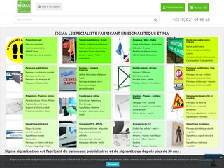 Voir la fiche : Sigma signalisation - Votre partenaire signalisation et PLV