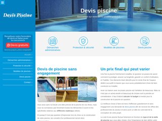 Voir la fiche : Devis piscine