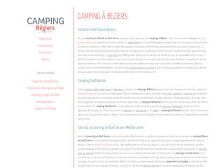 camping béziers