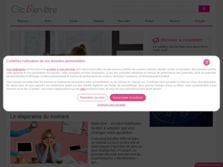 Clic bien être, webmagazine consacrée au bien-être et à la forme