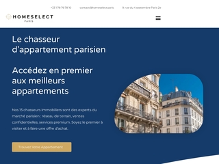 Homeselect : Chasseur immobilier sur Paris