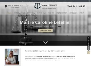 Maître Caroline Letellier, avocat au barreau de Lille 