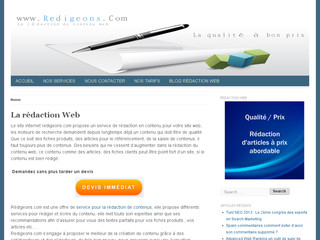 Agence de rédaction de contenus