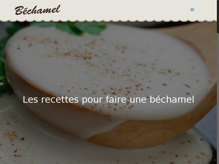 Recette de la sauce béchamel