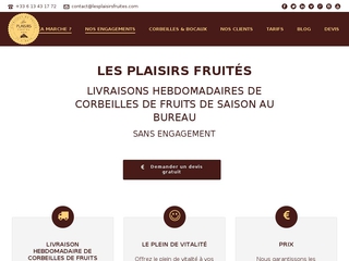 Livraison fruits entreprise à paris
