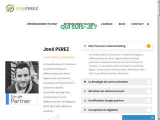 José PEREZ, spécialiste Google Adwords agréé
