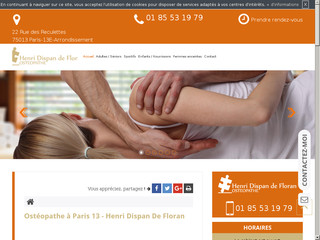 Consulter votre ostéopathe à Paris 13