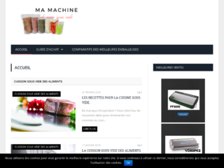 Ma machine de mise sous vide