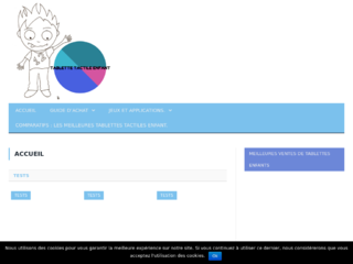 Tablette tactile enfant.