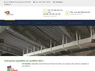 Isolation et protection incendie passive