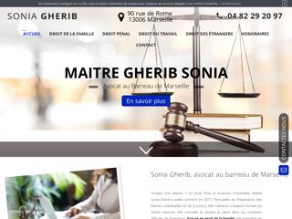 Avocat au barreau de Marseille, Sonia Gherib