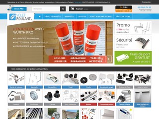 Vente de pièces détachées pour un volet roulant