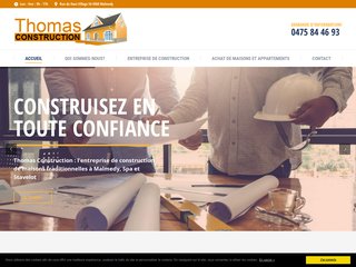 Thomas Construction : l’entreprise de construction à Spa