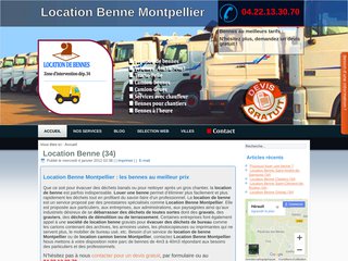 Location de benne à Montpellier