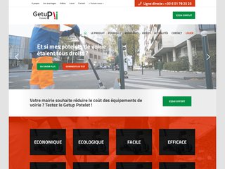 GetuP Potelet le redresse poteaux et mobilier urbain malin
