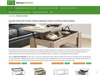 Guide d’achat dédié aux modèles de tables basses relevables