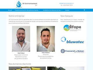 AF Environnement, matériels contre les pollutions de l’eau