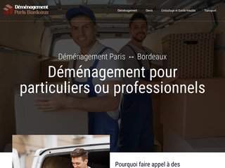 Déménagement Paris Bordeaux