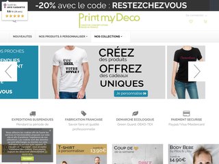 Printmydeco : Vêtements personnalisables en ligne 