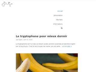 En savoir plus sur le tryptophane 
