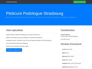 François Steimer : Pédicure Podologue Strasbourg