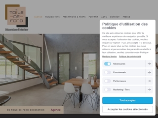 Agence en toile de fond décoration