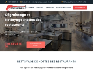 Nettoyage Des Hottes - Entreprise Dégraissage Hotte de Cuisine