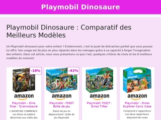 Comparatif Playmobil dinosaure