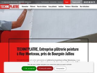 TECHNI’PLATRE réalise de la peinture décorative Bourgoin-Jallieu