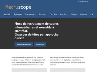 Recruscope, agence de recrutement de cadres à Montréal