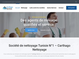 Société de nettoyage Tunisie N°1 – Carthago Nettoyage