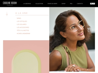 Caroline Abram, créatrice de lunettes, solaires et accessoires