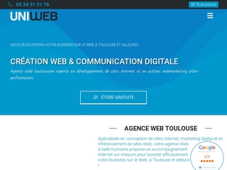 Uniweb, agence de création de sites Internet et référencement