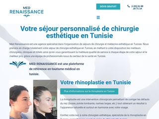 Agence de séjour Chirurgie esthétique en Tunisie