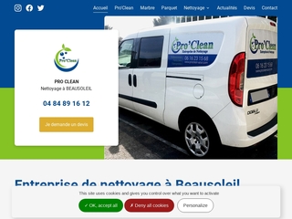 Entretien sol parquet de qualité par Pro’Clean sur Beausoleil