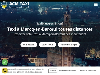 Services de transport en taxi dans le 59 avec ACM Marcq-en-Baroeul 