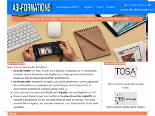 A3IFormations, formations informatiques et bureautiques.