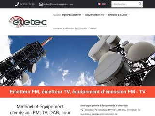 Broadcast Eletec - Emetteur FM et matériel radio FM et TV