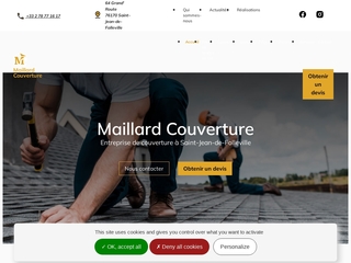 Le couvreur Maillard Couverture intervient sur la pose de bardage