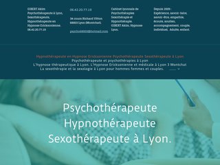 Hypnothérapie, psychothérapie et sexothérapie