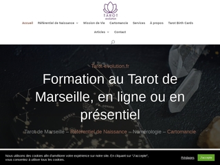 Le site web de Tarot Evolution
