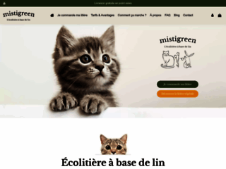 Litière écologique pour chats