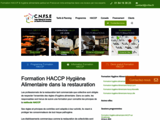 CNFSE - formation haccp