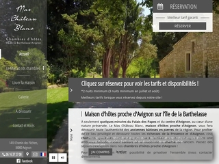 Mas Château Blanc, maison d’hôtes avec piscine