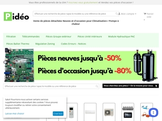 Pidéo, pièces détachées de climatisation