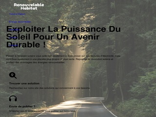 Blog sur l’habitat renouvelable