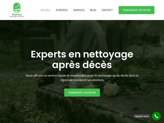 Société de nettoyage après décès