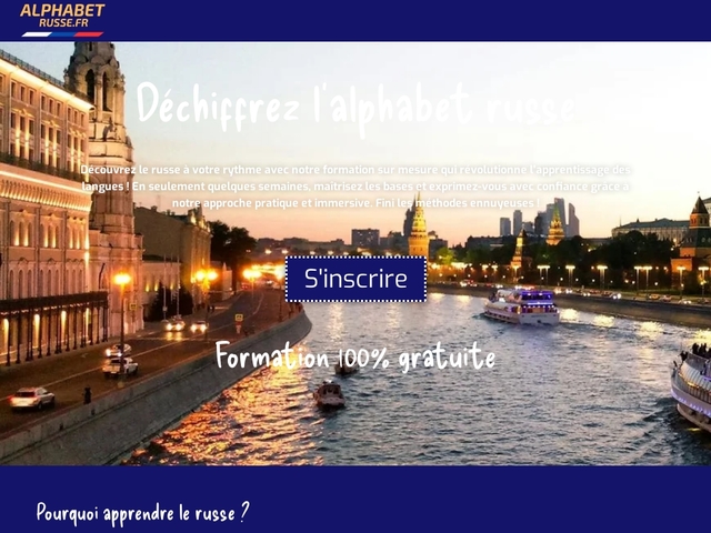Alphabet russe : formation gratuite